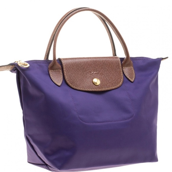 Longchamp Le Pliage Medium Purple Tote - Picture 2 of 7